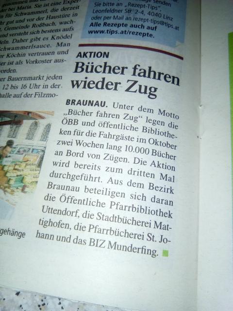 Bücher fahren Zug