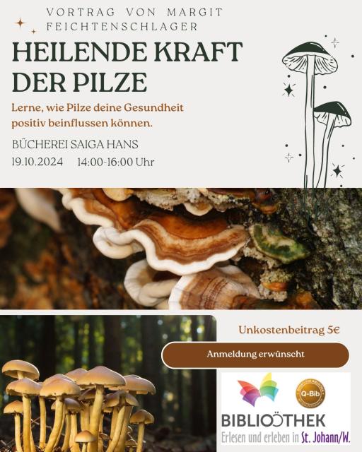 Vortrag Heilende Kraft der Pilze