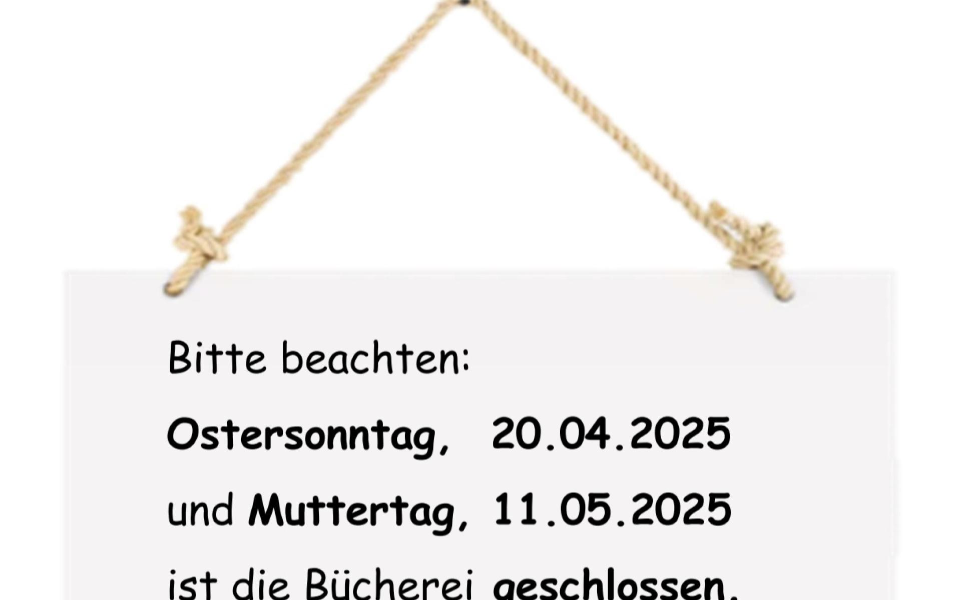 Geschlossen Muttertag