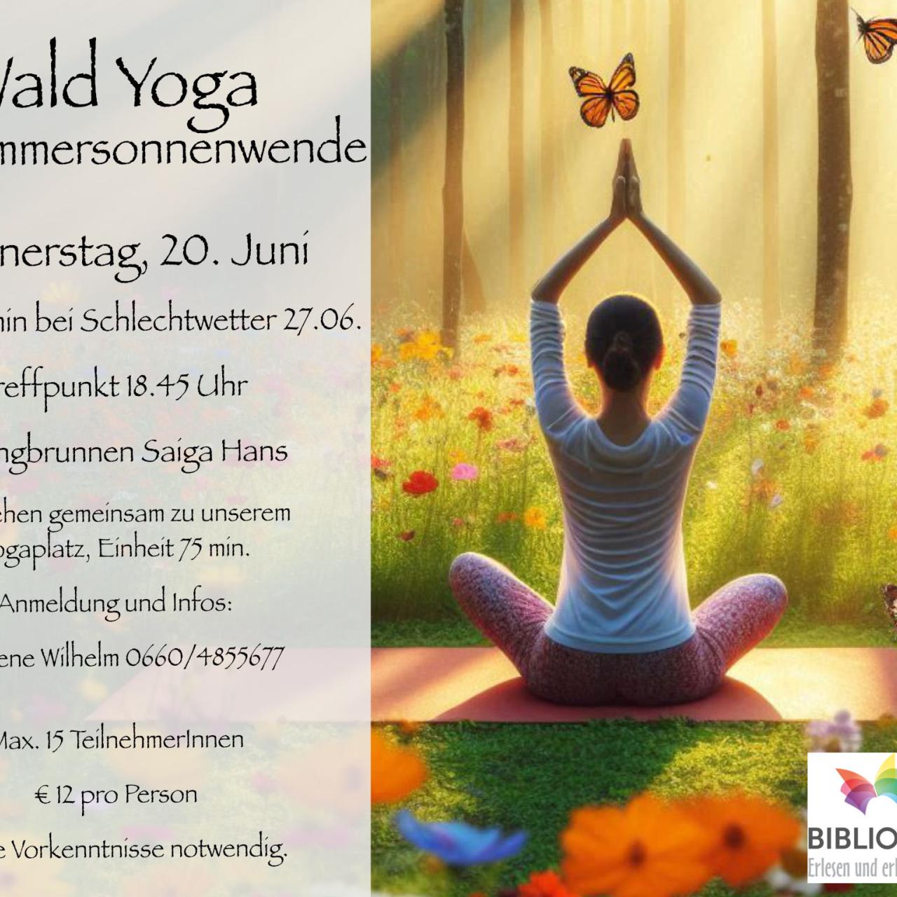 Wald Yoga zur Sonnenwende